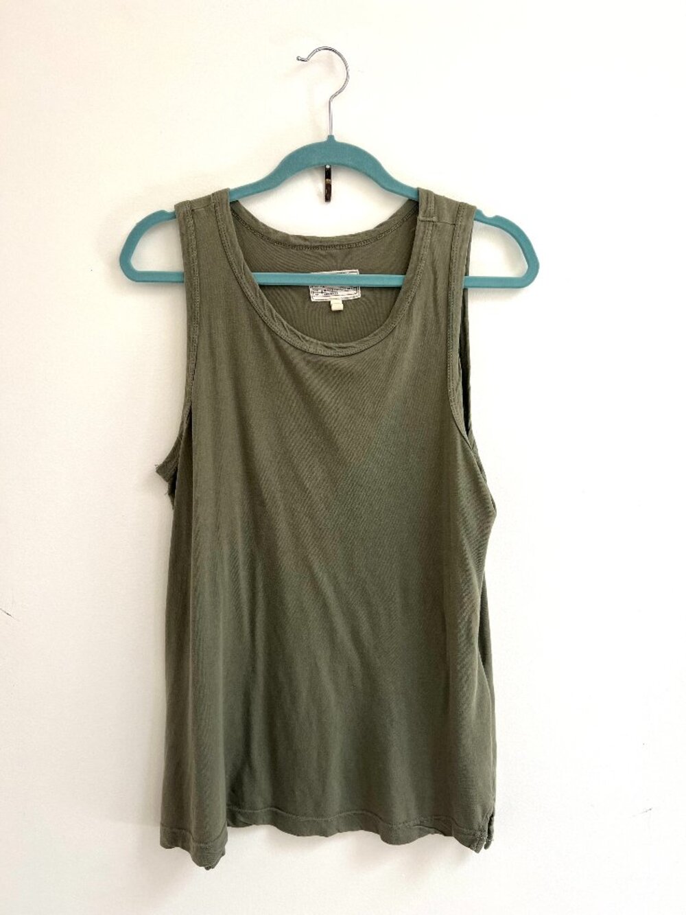 Current/Elliot "Muscle Tank" in Olive Green